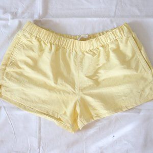 patagonia womens shorts medium yellow baggies